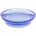 Gedy AU11-05 Round Soap Dish Made From Thermoplastic Resins in Blue Finish